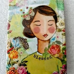 Serene Colorful 'Blessed' Magnet